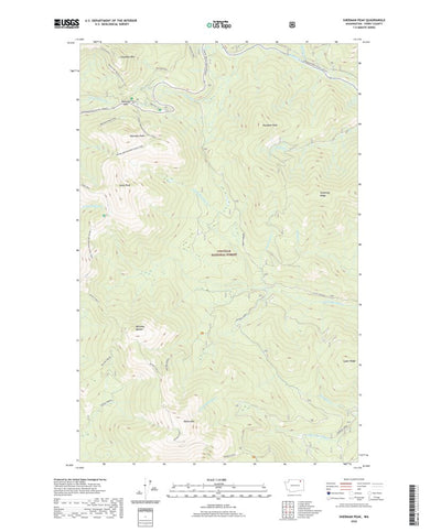United States Geological Survey Sherman Peak, WA (2020, 24000-Scale) digital map