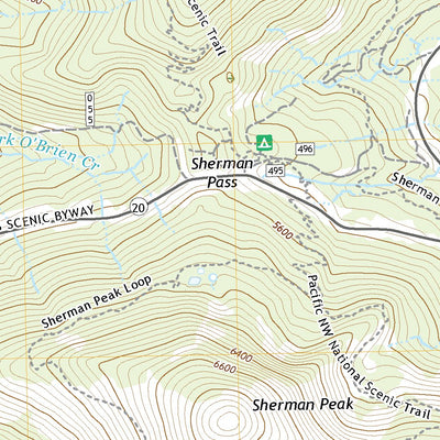 United States Geological Survey Sherman Peak, WA (2020, 24000-Scale) digital map