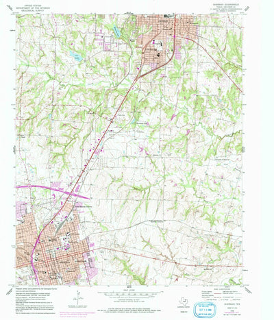 United States Geological Survey Sherman, TX (1958, 24000-Scale) digital map