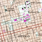 United States Geological Survey Sherman, TX (1958, 24000-Scale) digital map