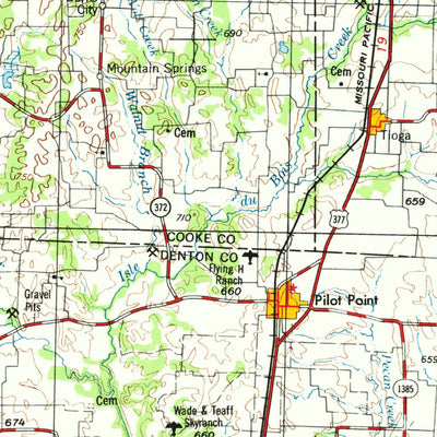 United States Geological Survey Sherman, TX-OK (1954, 250000-Scale) digital map