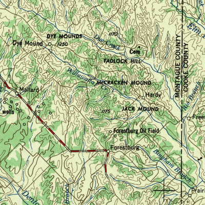United States Geological Survey Sherman, TX-OK (1958, 250000-Scale) digital map