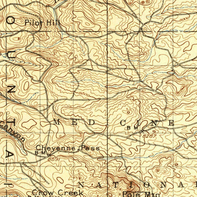 United States Geological Survey Sherman, WY (1905, 125000-Scale) digital map