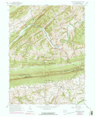 United States Geological Survey Shermans Dale, PA (1952, 24000-Scale) digital map