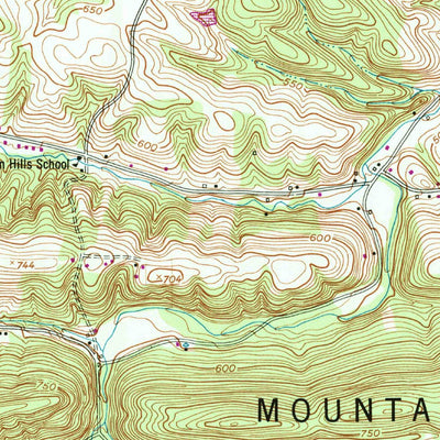 United States Geological Survey Shermans Dale, PA (1952, 24000-Scale) digital map