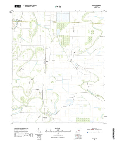 United States Geological Survey Sherrill, AR (2020, 24000-Scale) digital map