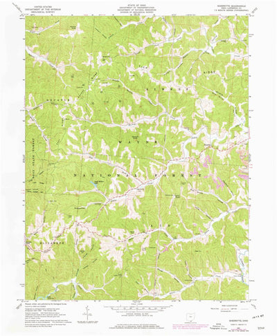 United States Geological Survey Sherritts, OH (1961, 24000-Scale) digital map