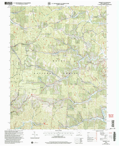 United States Geological Survey Sherritts, OH (2002, 24000-Scale) digital map