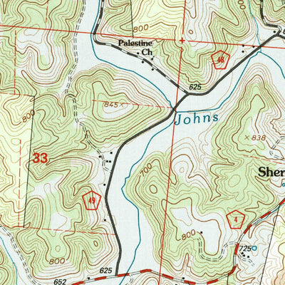 United States Geological Survey Sherritts, OH (2002, 24000-Scale) digital map