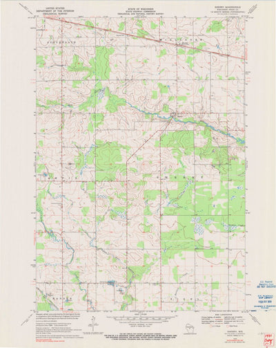 United States Geological Survey Sherry, WI (1970, 24000-Scale) digital map
