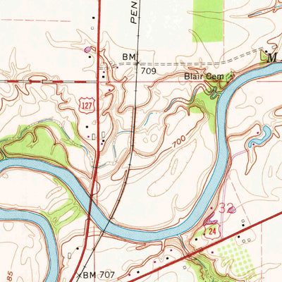 United States Geological Survey Sherwood, OH (1960, 24000-Scale) digital map