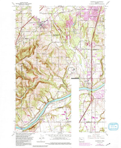 United States Geological Survey Sherwood, OR (1961, 24000-Scale) digital map