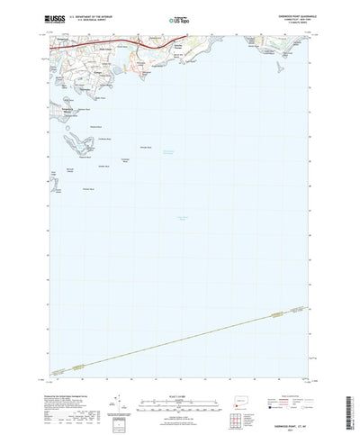 United States Geological Survey Sherwood Point, CT (2021, 24000-Scale) digital map