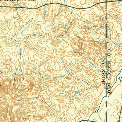 United States Geological Survey Sherwood, TX (1895, 125000-Scale) digital map