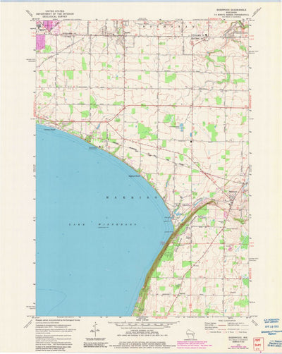 United States Geological Survey Sherwood, WI (1974, 24000-Scale) digital map