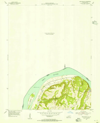 United States Geological Survey Shetlerville, IL-KY (1954, 24000-Scale) digital map