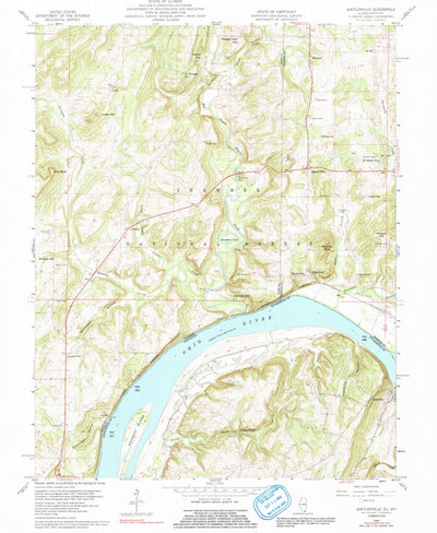 United States Geological Survey Shetlerville, IL-KY (1959, 24000-Scale) digital map