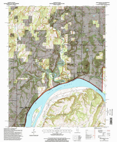 United States Geological Survey Shetlerville, IL-KY (1996, 24000-Scale) digital map