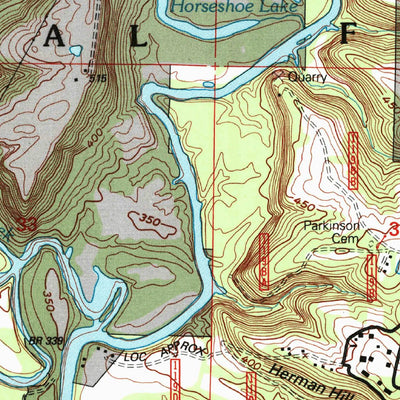 United States Geological Survey Shetlerville, IL-KY (1996, 24000-Scale) digital map