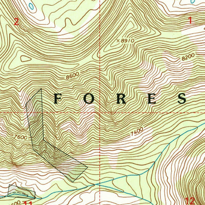 United States Geological Survey Shewag Lake, ID-MT (1997, 24000-Scale) digital map