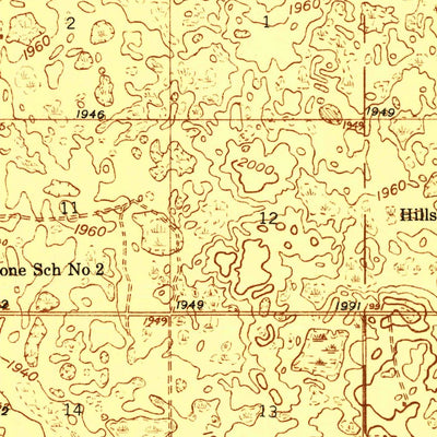 United States Geological Survey Sheyenne Lake, ND (1946, 48000-Scale) digital map