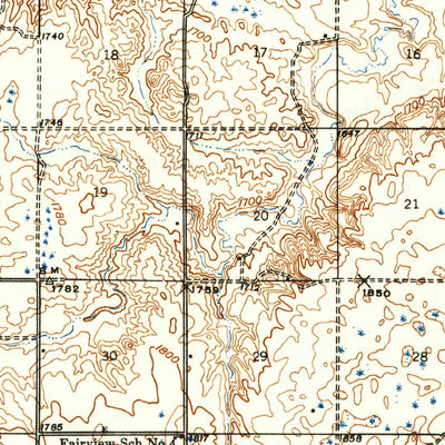 United States Geological Survey Sheyenne Lake, ND (1947, 62500-Scale) digital map