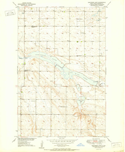 United States Geological Survey Sheyenne Lake, ND (1950, 24000-Scale) digital map