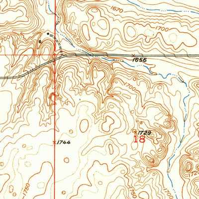 United States Geological Survey Sheyenne Lake, ND (1950, 24000-Scale) digital map