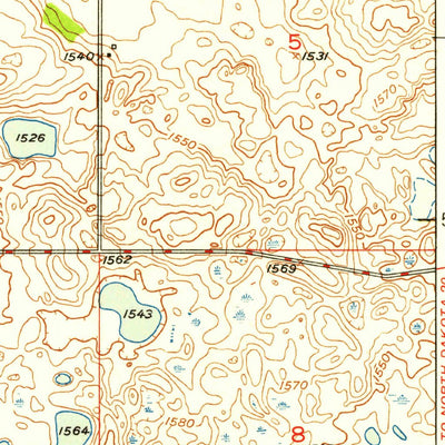 United States Geological Survey Sheyenne, ND (1950, 24000-Scale) digital map