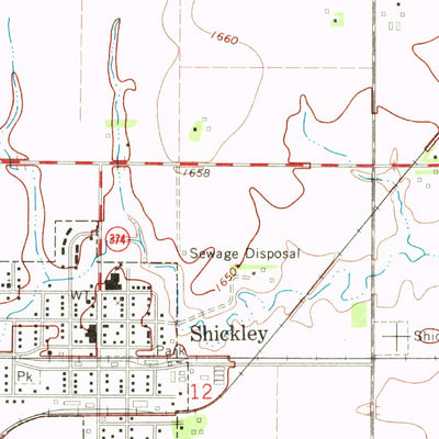 United States Geological Survey Shickley, NE (1969, 24000-Scale) digital map