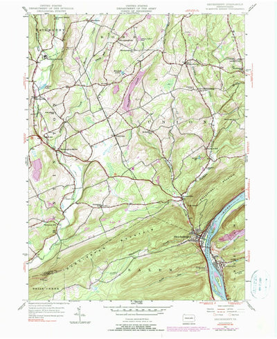 United States Geological Survey Shickshinny, PA (1954, 24000-Scale) digital map