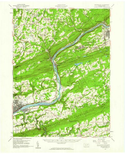 United States Geological Survey Shickshinny, PA (1955, 62500-Scale) digital map