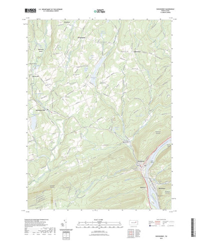 United States Geological Survey Shickshinny, PA (2023, 24000-Scale) digital map