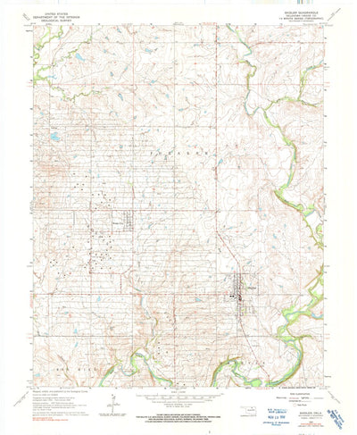 United States Geological Survey Shidler, OK (1964, 24000-Scale) digital map