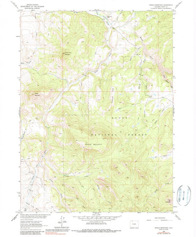 United States Geological Survey Shield Mountain, CO (1962, 24000-Scale) digital map