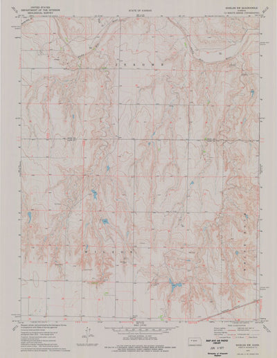 United States Geological Survey Shields NW, KS (1974, 24000-Scale) digital map