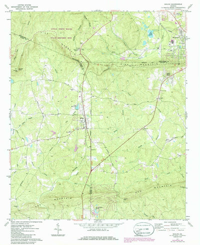 United States Geological Survey Shiloh, GA (1971, 24000-Scale) digital map