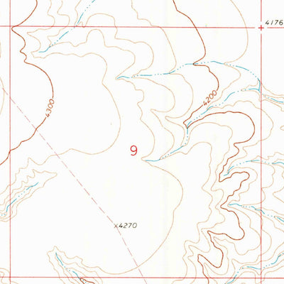 United States Geological Survey Shiloh Hills SE, NM-TX (1970, 24000-Scale) digital map