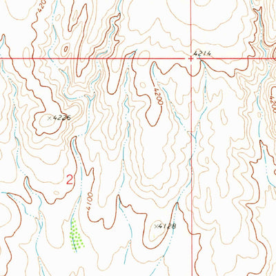 United States Geological Survey Shiloh Hills SE, NM-TX (1970, 24000-Scale) digital map