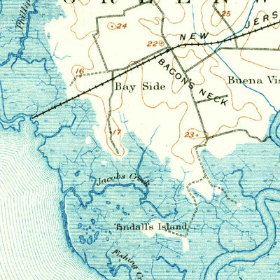 United States Geological Survey Shiloh, NJ-DE (1890, 62500-Scale) digital map