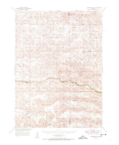 United States Geological Survey Shimmins Lake, NE (1950, 62500-Scale) digital map
