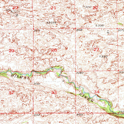 United States Geological Survey Shimmins Lake, NE (1950, 62500-Scale) digital map