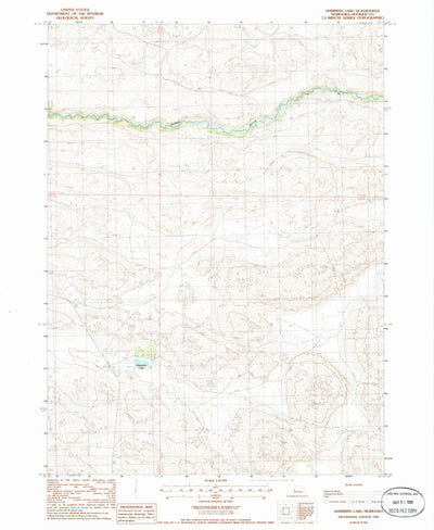 United States Geological Survey Shimmins Lake, NE (1985, 24000-Scale) digital map