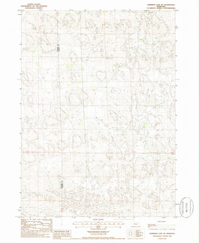 United States Geological Survey Shimmins Lake NE, NE (1985, 24000-Scale) digital map