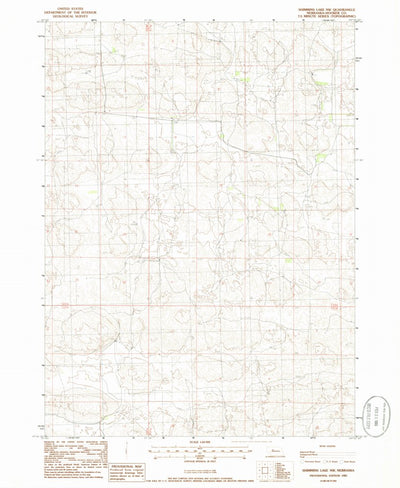 United States Geological Survey Shimmins Lake NW, NE (1985, 24000-Scale) digital map