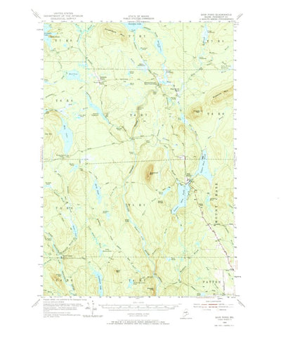 United States Geological Survey Shin Pond, ME (1954, 62500-Scale) digital map