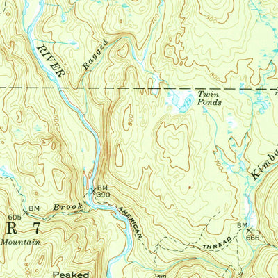 United States Geological Survey Shin Pond, ME (1954, 62500-Scale) digital map