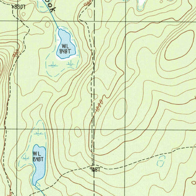 United States Geological Survey Shin Pond, ME (1986, 24000-Scale) digital map