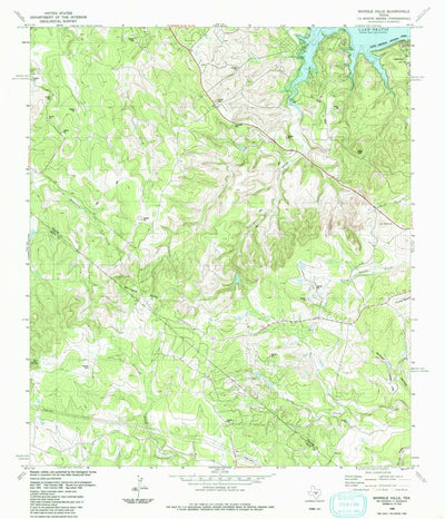 United States Geological Survey Shingle Hills, TX (1986, 24000-Scale) digital map