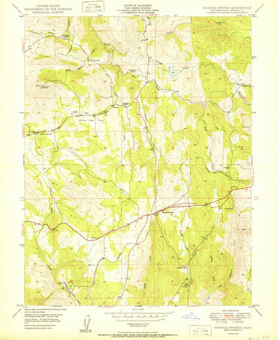 United States Geological Survey Shingle Springs, CA (1950, 24000-Scale) digital map